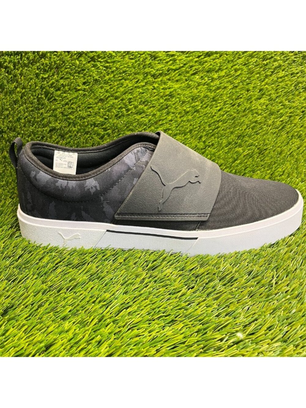 Puma El Rey II Slip-On Camo Mens Size 13 Black‎ White Athletic Shoes Sneakers